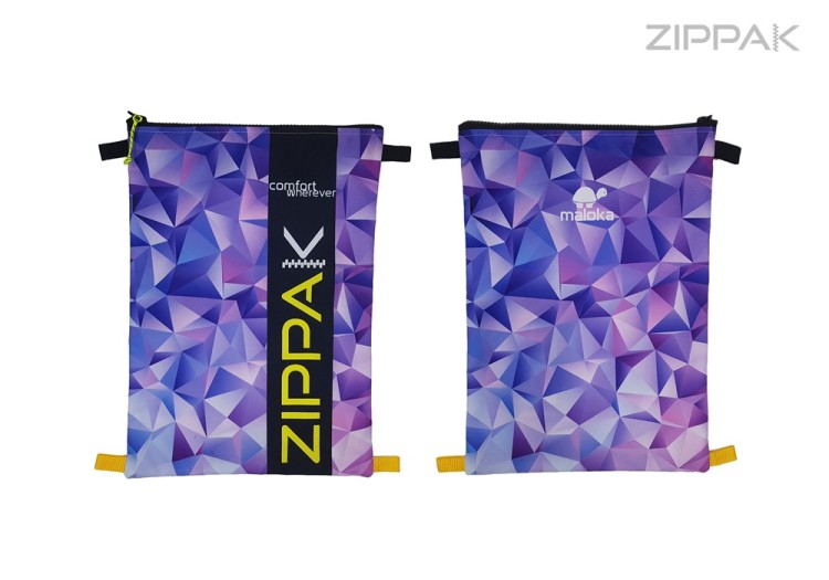 Worek na plecy zapinany wodoodporny torba na ramię fioletowy