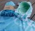ponczo dla dziecka na plaże szybkoschnące miętowe ręcznik z kapturem poncho towel hooded changing robe mint malokee