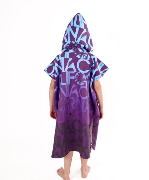 ponczo dla dzieci granatowe niebieskie z kapturem poncho hooded towel for kids changing robe malokee