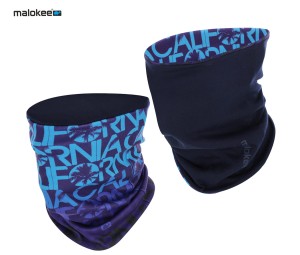 Komin polarowo-bawełniany California Blue