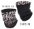 komin dwuwarstwowy ciepły termoaktywny na szyję bawełniany czarny polarowy brązowy na narty chimney scarf tube black brown