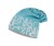 czapka termoaktywna dwuwarstwowa bawełniana polarowa oddychająca dwustronna miętowa napisy zielona thermoactive double-siede hat beanie mint fleece