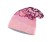 czapka dwuwarstwowa dwustronna kolorowa termoaktywna bawełniana polarowa oddychająca różowa szara thermoactive hat beanie fleece cotton pink gray
