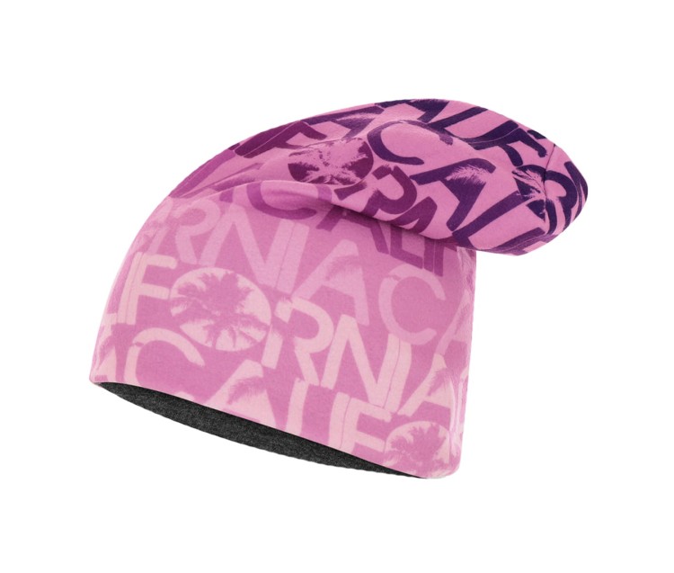 czapka termoaktywna oddychająca bawełniana polarowa wrzosowa różowa grafitowa beanie hat breathable thermoactive