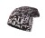 czapka dwuwarstwowa termoaktywna dwustronna bawełniana czarna polarowa brązowa napisy oddychająca beanie hat thermoactive black brown