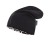 czapka dwuwarstwowa termoaktywna dwustronna bawełniana czarna polarowa brązowa napisy oddychająca beanie hat thermoactive black brown