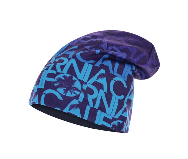 czapka dwuwarstwowa termoaktywna dwustronna bawełniana granatowa polarowa niebieska oddychająca navy blue thermoactive doublesided beanie