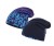 czapka dwuwarstwowa termoaktywna dwustronna bawełniana granatowa polarowa niebieska oddychająca navy blue thermoactive doublesided beanie
