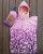 ponczo dla dzieci ręcznik z kapturem różowy wygodny szybkoschnący poncho hooded towel for kid rose pink quickdrying