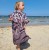 brown poncho for kid girl boy robe for swimming pool beach warm poncho brązowe ponczo dla dziecka hooded towel