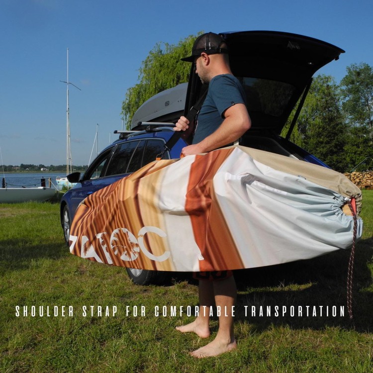 pokrowiec na wakeboard kiteboard do transportu jasny brązowy szary wodoodporny worek wakeboard bag light waterproof malokee
