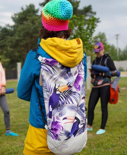 plecak długi worek na deskorolke torba na joge tukany