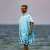 ponczo na plażę szybkoschnące z mikrofibry miętowe seledynowe szlafrok ręcznik z kapturem  przebieralnia changing robe quickdrying hooded towel poncho