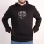 organic cotton eco hoodie black with hood malokee mountain wave surf