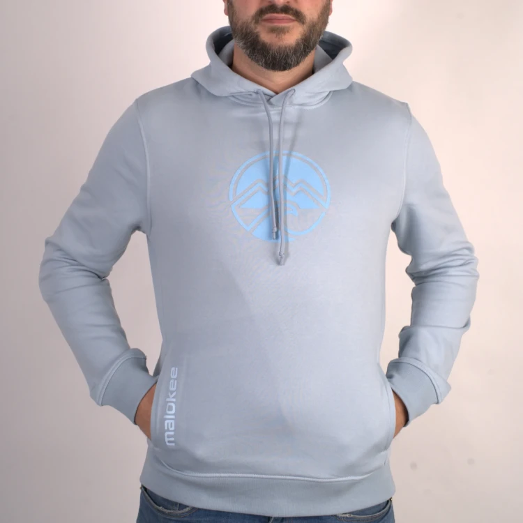 iceblue organic cotton hoodie swetashirt malokee mountain wave surf