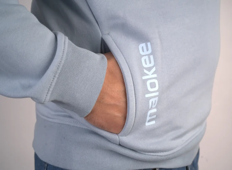 iceblue organic cotton hoodie swetashirt malokee mountain wave surf