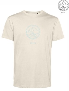 Koszulka t-shirt z bawełny organicznej #MOUNT2WAVE OFF WHITE
