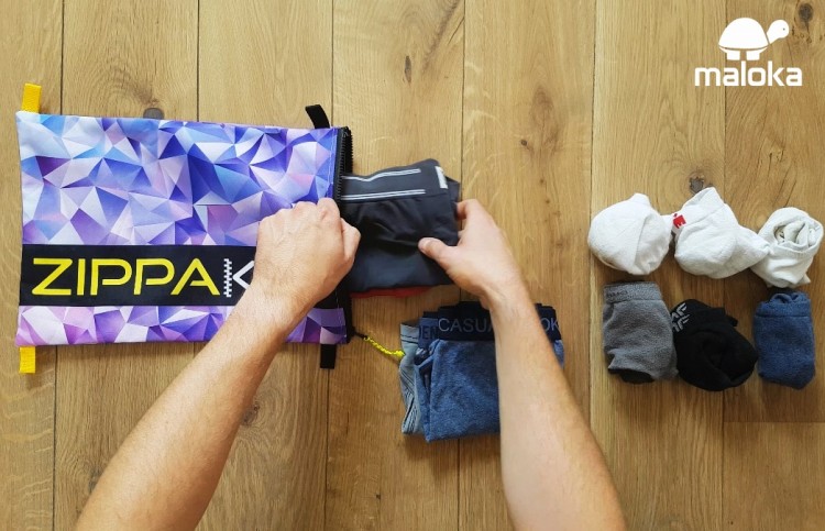 Worek na plecy zapinany wodoodporny torba na ramię fioletowy