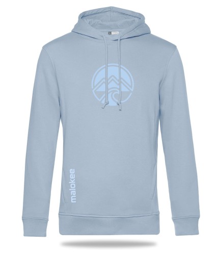 iceblue organic cotton hoodie swetashirt malokee mountain wave surf