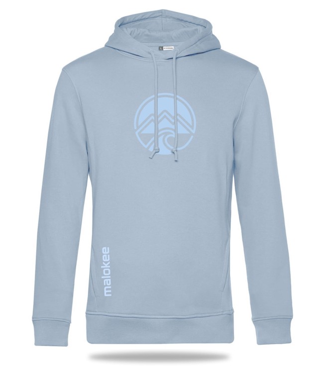 iceblue organic cotton hoodie swetashirt malokee mountain wave surf