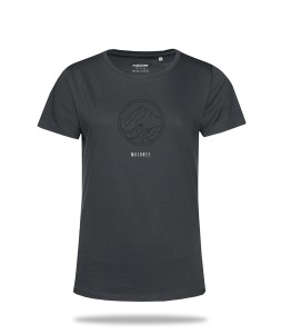 Koszulka t-shirt organiczna grafitowa damska Mount2Wave  